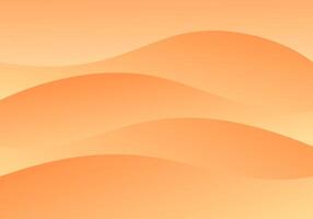 Abstract orange gradation background with wave pattern vector