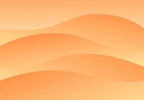 Abstract orange gradation background with wave pattern vector