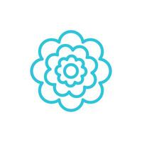 Garden Peony flower. Isolated on white background. vector