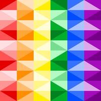 abstract rainbow geometric background, rainbow seamless pattern, pride month theme vector