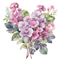 waterverf boeket bloem, waterverf boeket bloem ontwerp png