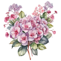 Watercolor Bouquet flower, Watercolor Bouquet flower Design png