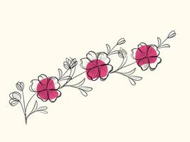 flower silhouettes design vector