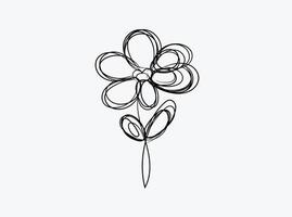 Collection wild flower vector