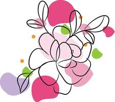 Watercolor floral arrangement collection vector