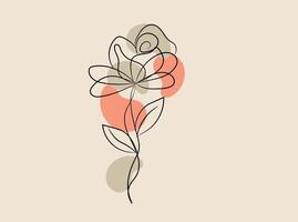 Collection wild flower vector