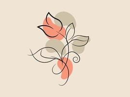 Collection wild flower vector