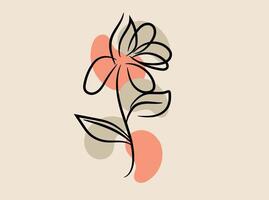 Collection wild flower vector