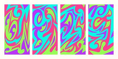 collection of soft abstract banner backgrounds full of soft colors vector