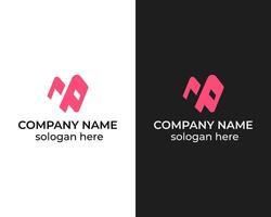 Letter MP payment combination wallet icon logo design for company vector