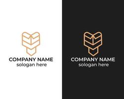 Y Arrow monogram logo design template for company vector