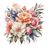 Watercolor Flower Bouquet png