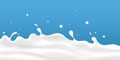 lechoso olas antecedentes. adicional elementos de Leche diseño vector