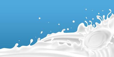 milky waves background. additional elements of milk design vector