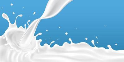 lechoso olas antecedentes. adicional elementos de Leche diseño vector