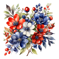 Watercolor Flower Bouquet png