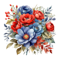 Watercolor Flower Bouquet png