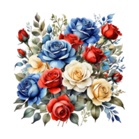 Watercolor Flower Bouquet png