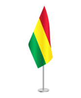 flagga av bolivia med silver- Pol png