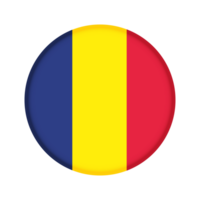 runden Flagge von Tschad png