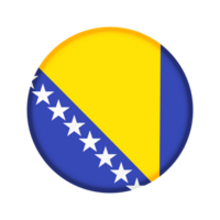 rond drapeau de Bosnie et herzégovine png