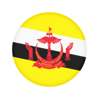 redondo bandera de Brunei png
