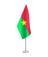 bandera de burkina faso con plata polo png