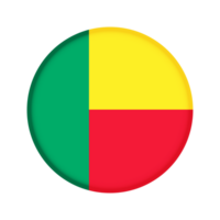 Round flag of Benin png