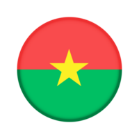 runden Flagge von Burkina Faso png