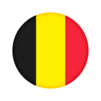 Round flag of Belgium png