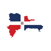 Map of Dominican republic with flag.Flag map of Dominican republic png