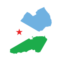 mapa de djibouti con bandera.bandera mapa de djibouti png