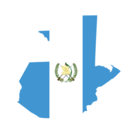 Karte von Guatemala mit Flagge.Flagge Karte von Guatemala png