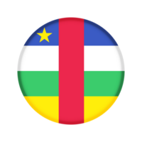 Round flag of Central African Republic png