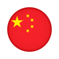 Round flag of China png