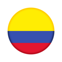runden Flagge von Kolumbien png