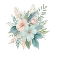 bouquet di fiori ad acquerello png