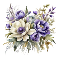 Watercolor Flower Bouquet png