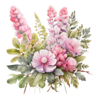 Watercolor Flower Bouquet png