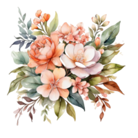 Watercolor Flower Bouquet png