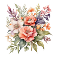 Watercolor Flower Bouquet png