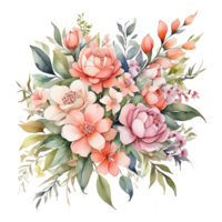 Watercolor Flower Bouquet png