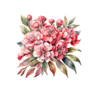 bouquet di fiori ad acquerello png