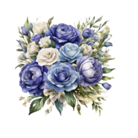 bouquet de fleurs aquarelle png