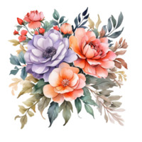 Watercolor Flower Bouquet png