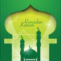 Ramadan Kareem Islamic Background. Happy Islamic New Hijri Year. vector