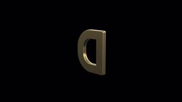 Innovative Visuals with Animated Golden Alphabet in 3D - Push Creative Boundaries, Designed for Modern Creatives video