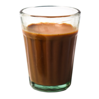 Indian chai tea in glass cups png