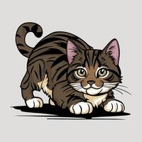 internacional gato día con gato ilustración diseño vector