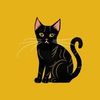 internacional gato día con gato ilustración diseño vector